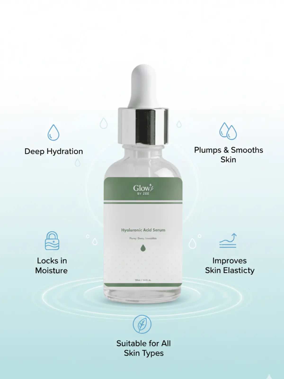 Hyaluronic Acid Hydrating Serum – Glow By Zee