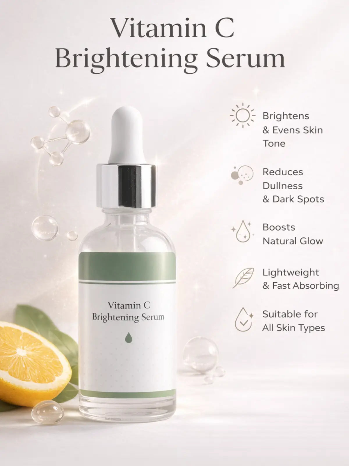 Vitamin C Brightening Serum – Glow By Zee